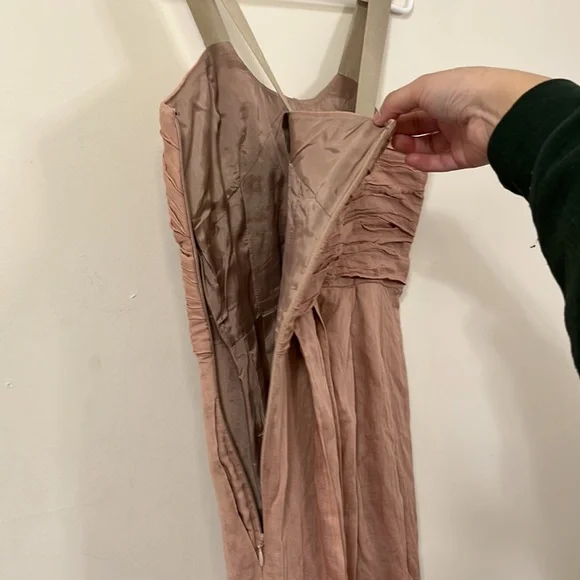 J.Crew Blush Pink Crinkled Cotton Vivette Dress 4 - Picture 9 of 10